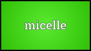 Micelle Meaning [upl. by Jb]