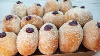 Soft and fluffy UBE CUSTARD CREAM FILLED DONUTS [upl. by Sirama113]