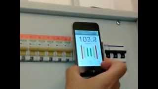 Electricity Saver Card Realtime demonstration of EMF Readings [upl. by Lindsy]