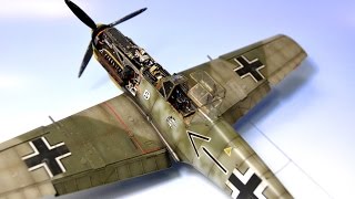 Messerschmitt Bf 109E4 Eduard 148 Adolf Galland WW2 Aircraft Model [upl. by Laeno21]