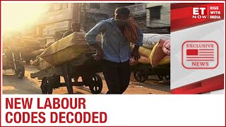 Decoding the 3 New Labour Codes  ET Now [upl. by Lesh]