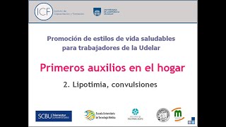 Primeros auxilios Lipotimia convulsiones [upl. by Vassili]