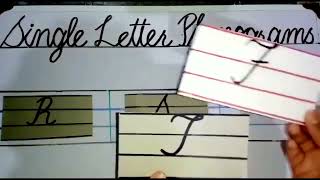 single letter phonograms cursive handwriting [upl. by Rostand]