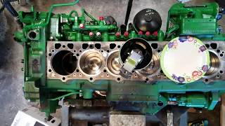 John Deere 8360RT 6090 engine overhaul time lapse [upl. by Yeta940]