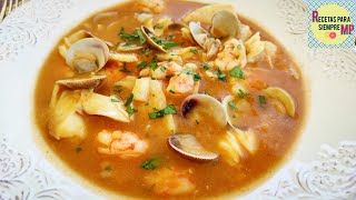 La mejor CALDERETA DE PESCADO Y MARISCO Seafood stew [upl. by Cain]