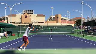 Karen Khachanov  Indan Wells Court Level Practice 101221 4k 60fps [upl. by Canale200]