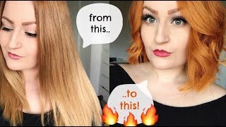 Blonde Locks to Copper Bob  Hair Transformation [upl. by Rybma489]