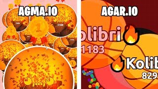 AGMAIO VS AGARIO  BATTLE ROYALE GAMEPLAY [upl. by Tirb]