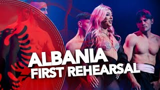 Ronela Hajati  Sekret  First Rehearsal  Albania🇦🇱 Eurovision 2022 [upl. by Bolanger]