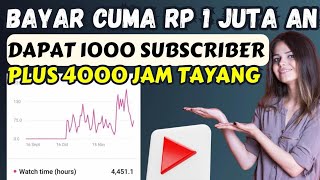 Cara Cepat Monetisasi Youtube Satu Minggu Dapat 1000 Subscriber dan 4000 Jam Tayang [upl. by Nanji]