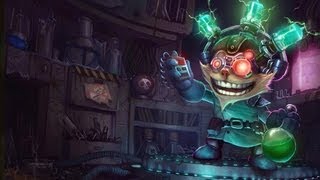 LOL  Skin Ziggs científico loco  Mad Scientist Ziggs [upl. by Adanar]