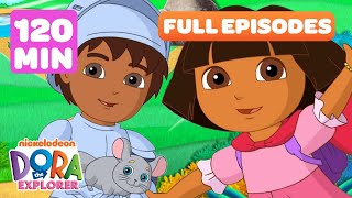 Dora FULL EPISODES Marathon ➡️  5 Full Episodes  2 Hours  Dora the Explorer [upl. by Jentoft885]