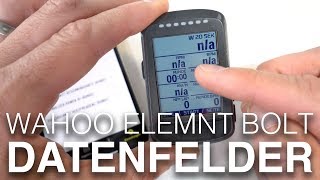 Meine Wahoo Elemnt Bolt Datenfelder mit ein paar Tipps amp Tricks [upl. by Itoyj]