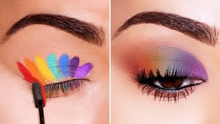 Use this QUICK BLENDING TRICK for colorful eyeshadows  Holi Makeup [upl. by Lah955]