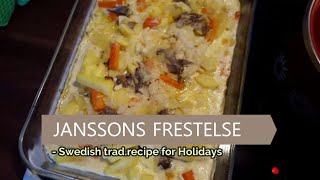 Janssons Frestelse Easter dish  Swedish traditional holiday recipe [upl. by Leffert179]