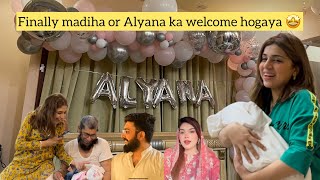 Madiha or Alyana ko diya welcome surprise 🤩 [upl. by Acinimod685]