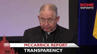 US bishops thank Pope Francis for transparency shown with McCarrick Report [upl. by Juno]