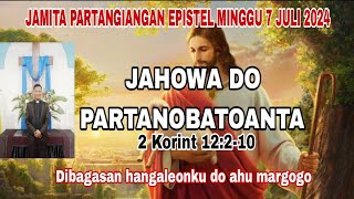 JAMITA PARTANGIANGAN JAHOWA DO PARTANOBATOANTA 2 Korint 12210 [upl. by Asiela]