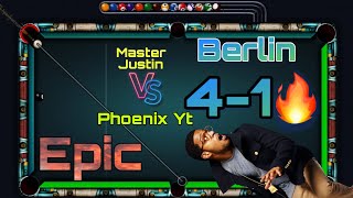 Epic Game Master Justin VS Phoenix YT💥 Indirect amp Trickshot 41 Mrliars8bp Phoenixyt Trickshot🎱 [upl. by Soloman]