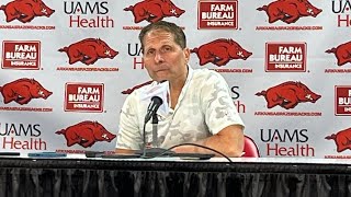 Eric Musselman postgame  UNCG 78 Arkansas 72 [upl. by Joe593]