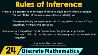 Rules of Inference  Basic Terminology [upl. by Stout]