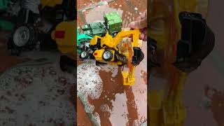 Full Color CONSTRUCTION VEHICLE JCB Excavator Crane Optimus Prime [upl. by Nnylecoj]