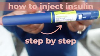 How to take an insulin Injection for the first time with an insulin pen  The Hangry Woman [upl. by Whitcomb460]