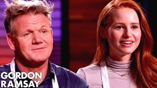 Gordon Ramsay vs Madelaine Petsch In VEGAN MASTERCHEF COOK OFF [upl. by Bard267]