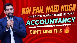 How to get Passing Marks in Accountancy Exam  Backbenchers Strategy  Class 12  Boards 2024 [upl. by Urbain]