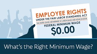 Whats the Right Minimum Wage  5 Minute Video [upl. by Antsirhc]