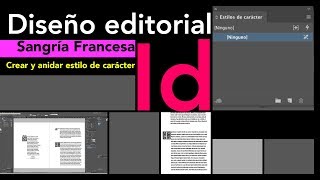 InDesign SangriaFrancesa LetraCapital EstilosAnidados [upl. by Nolyaw]