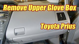 How To Remove Upper Glove Box Toyota Prius 2010  2017 [upl. by Jeavons]