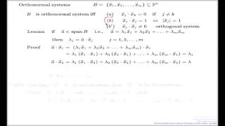 Orthonormal and orthogonal systems of vectors [upl. by Danyette118]