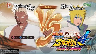 NARUTO STORM 4 ROAD TO BORUTO  3rd RAIKAGE VS MINATO [upl. by Shandra]