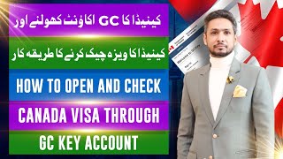 How to Login into GC Key Account Canada  How to Check Canada Visa Status Online  Gov of Canada [upl. by Haerr]