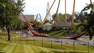 Kings Island Diamondback offride HD POV [upl. by Voe]