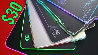 Best Budget RGB Gaming Mousepads Under 30 [upl. by Gnivri]