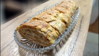 Byrek me peta te gatshme  Receta per mengjes [upl. by Binny]