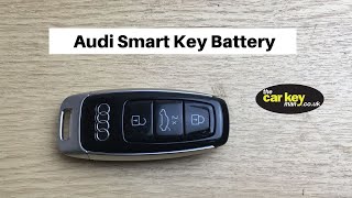 Audi A5 A6 A7 2019 Smart Key Battery HOW TO change [upl. by Marj]