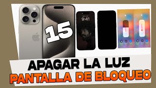 Como Apagar la Luz de la Pantalla de Bloqueo en iPhone 15 15 Plus 15 Pro y 15 Pro Max [upl. by Arec]