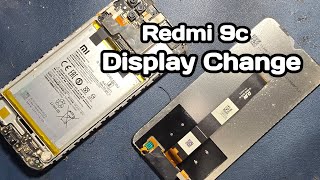 Redmi 9c display change kaise kare display change displaychange [upl. by Hasina]