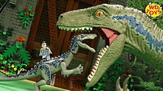 RAPTOR EATS BARYONYX Lego Jurassic World Baryonyx Face Off The Treasure Hunt 75935 StopMotion [upl. by Oecam262]