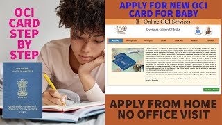 How to apply OCI card in Canada Overseas Citizen of India  OCI card for Baby  OciApplication [upl. by Gnilhsa855]