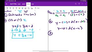 Video Notes  Unit 32 Lesson 2 Graphing Eq from Std Form [upl. by Siuqcram315]