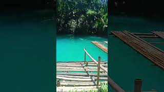 tuburan blue hole swimming [upl. by Brenner]