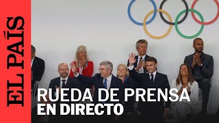 DIRECTO  Funcionarios del COI y de París 2024 celebran una rueda de prensa conjunta  EL PAÍS [upl. by Terrej]