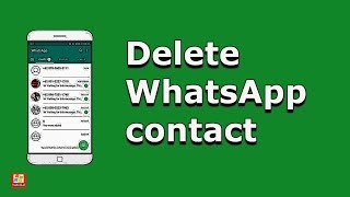 How to delete WhatsApp contact  Remove WhatsApp contact 2020 Android [upl. by Lind]