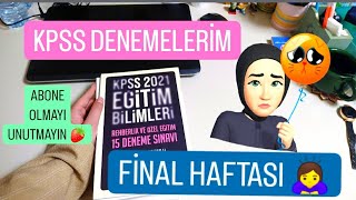 Final haftamkpss denemelerim  hangi denemeleri aldım🙇‍♀️kpss2024 başarabiliriz [upl. by Nnairret]