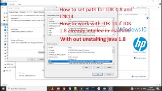 How to solve Java path Issue for JDK14  Java path issue  class path issue  JDK not recognised [upl. by Anaynek59]