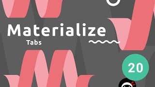 Materialize Tutorial 20  Tabs [upl. by Monreal]